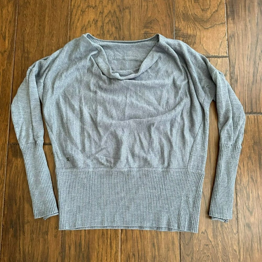 Lululemon womens loose neck sweater in gray - Picture 1 of 8